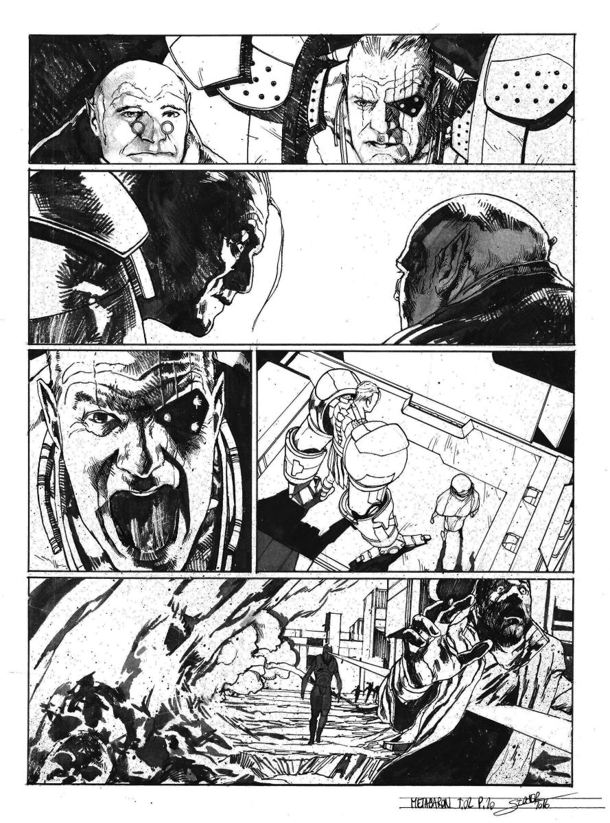 Planche originale 20 de Méta-Baron T.02 signée