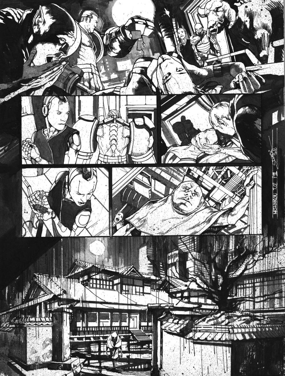 Planche originale 11 de Méta-Baron T.02 signée