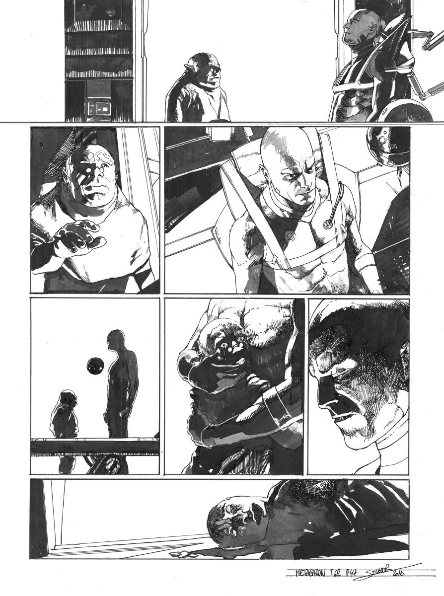 Planche originale 47 de Méta-Baron T.02 signée