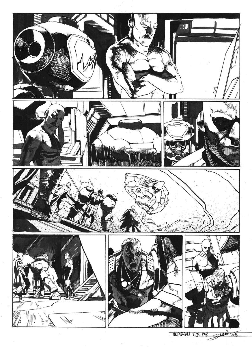 Planche originale 48 de Méta-Baron T.02 signée
