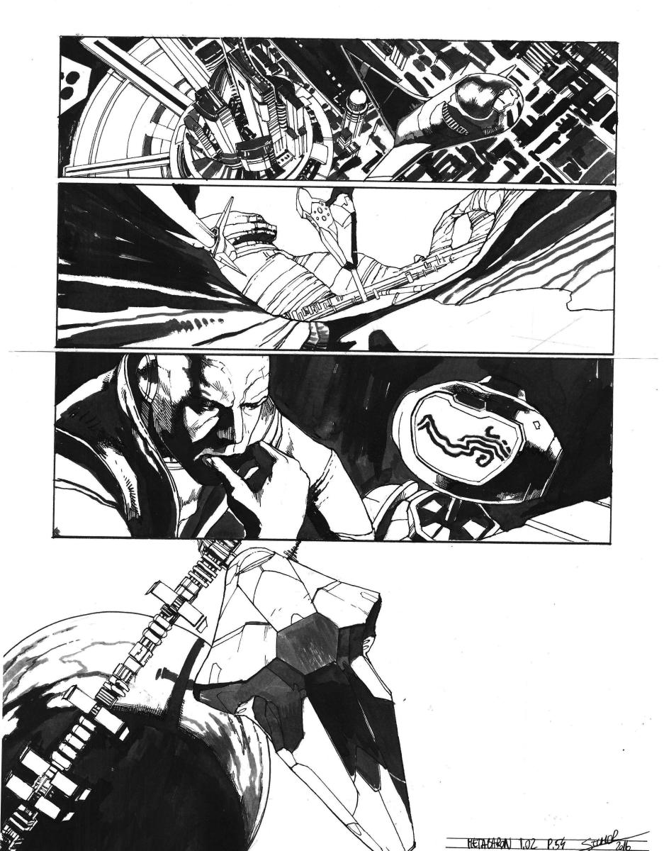 Planche originale 54 de Méta-Baron T.02 signée