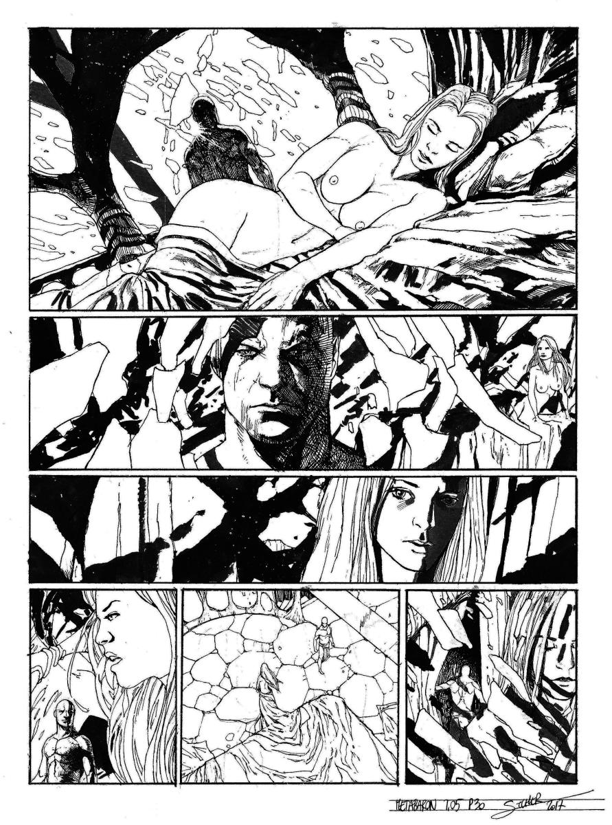 Planche originale 30 de Méta-Baron T.05 signée