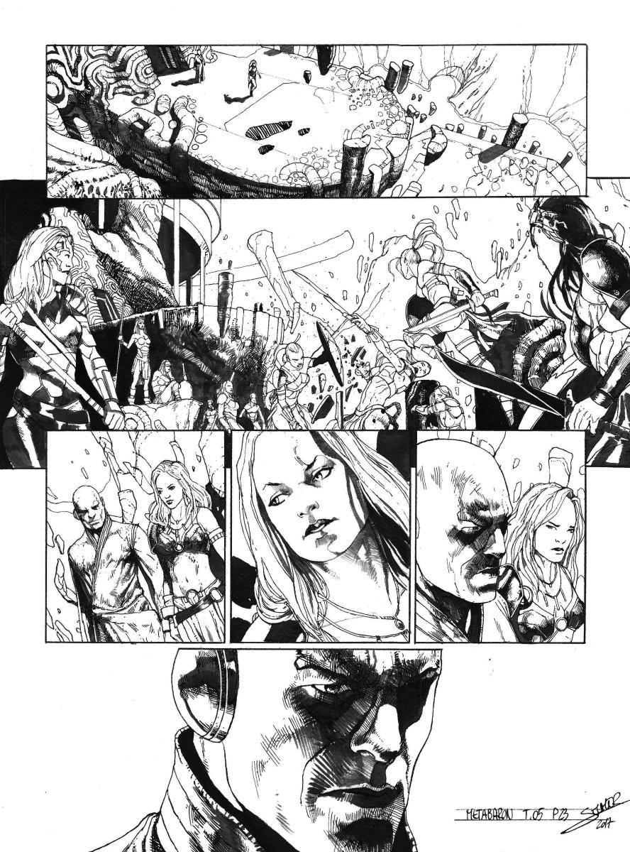 Planche originale 23 de Méta-Baron T.05 signée