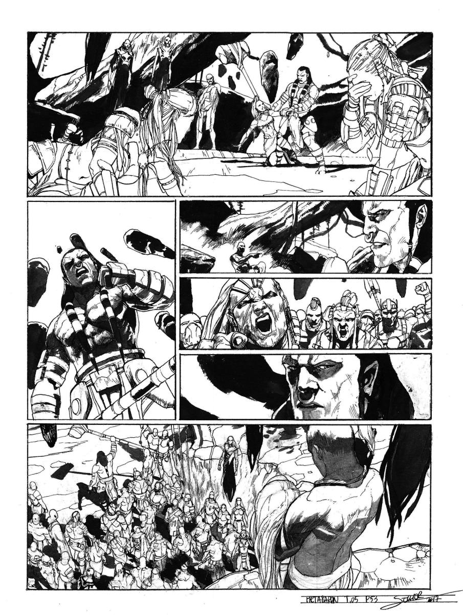 Planche originale 53 de Méta-Baron T.05 signée