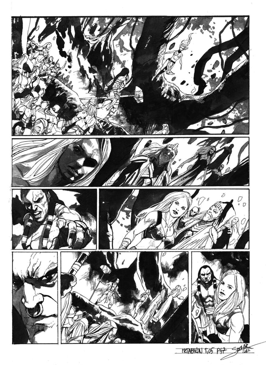 Planche originale 47 de Méta-Baron T.05 signée