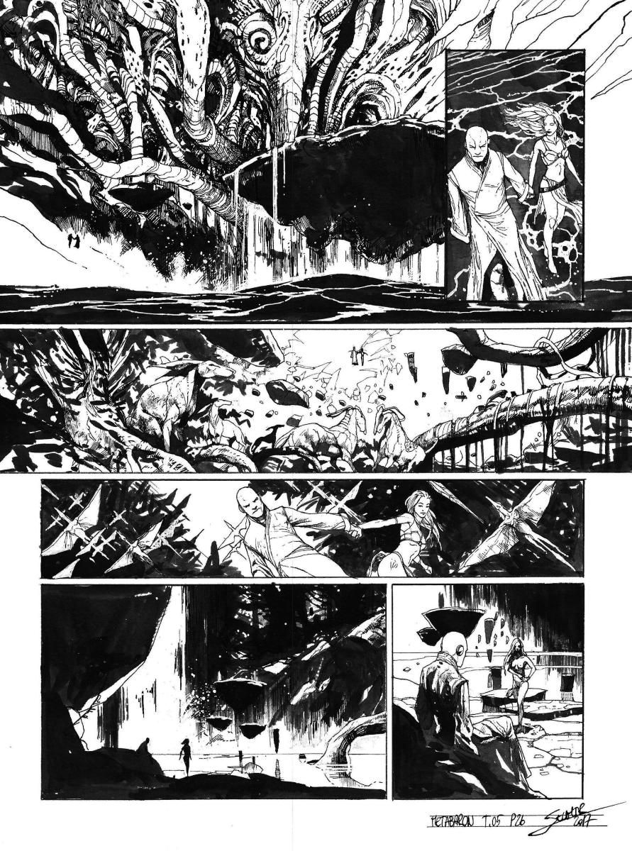 Planche originale 26 de Méta-Baron T.05 signée