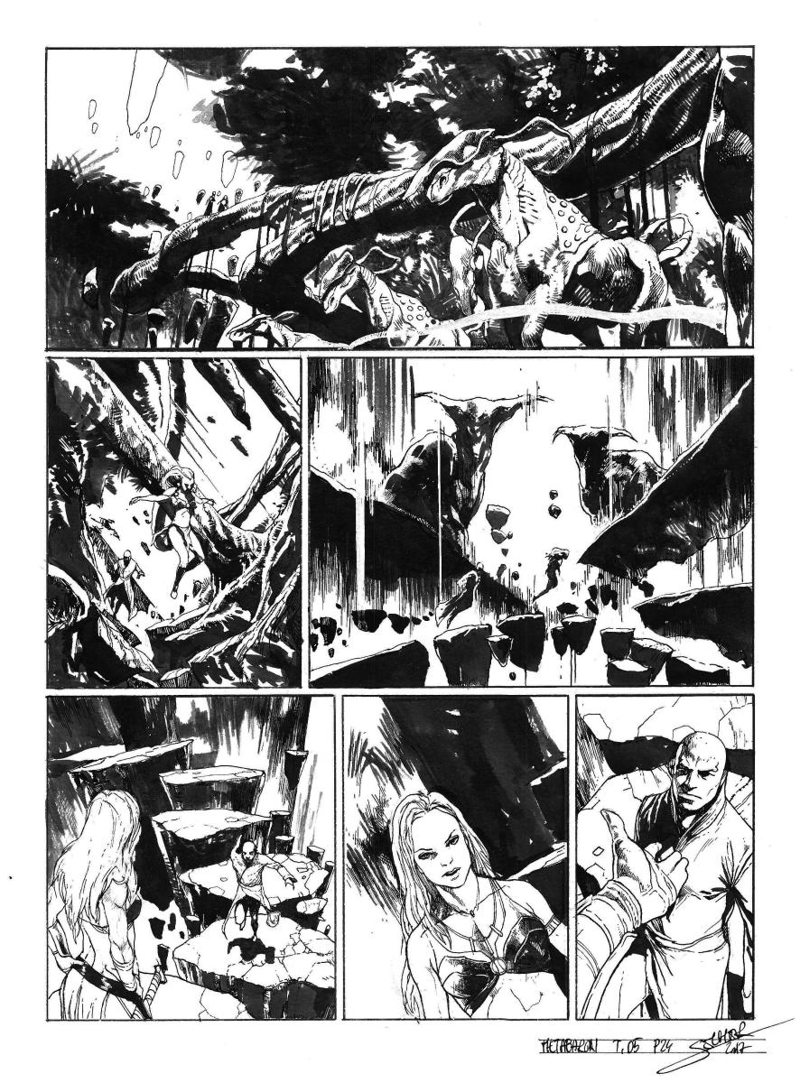 Planche originale 24 de Méta-Baron T.05 signée