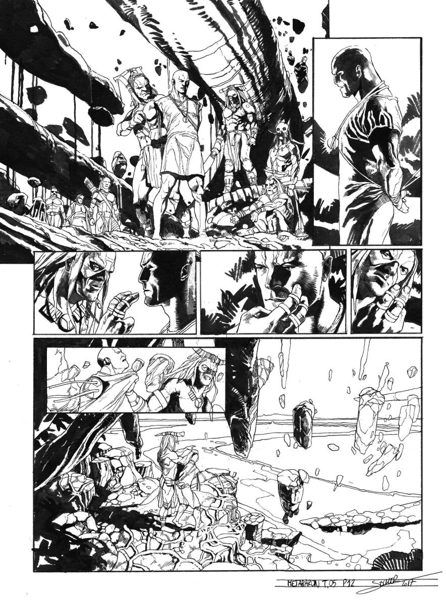 Planche originale 12 de Méta-Baron T.05 signée