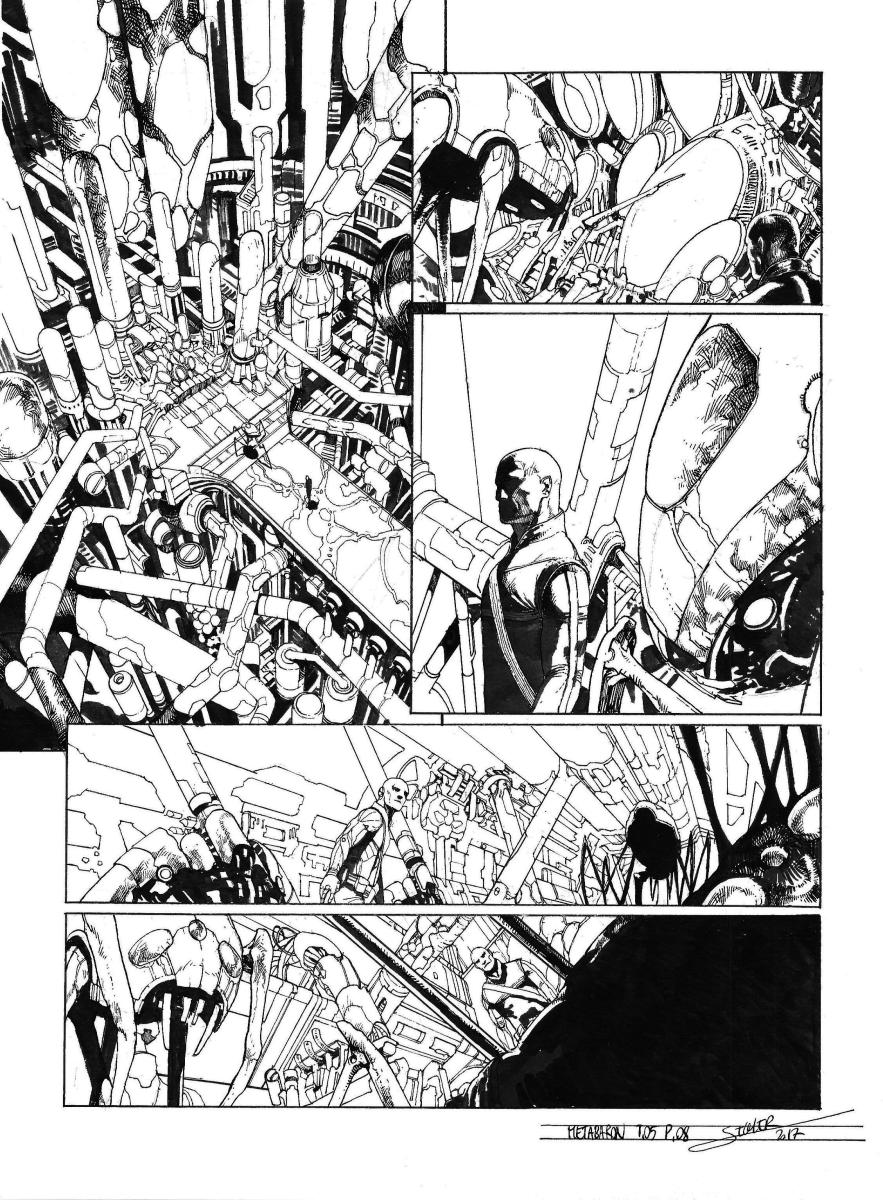 Planche originale 8 de Méta-Baron T.05 signée