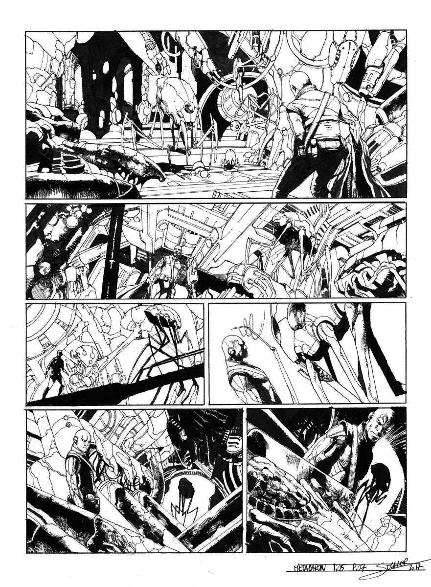 Planche originale 7 de Méta-Baron T.05 signée