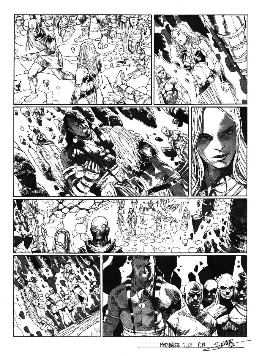 Planche originale 19 de Méta-Baron T.05 signée