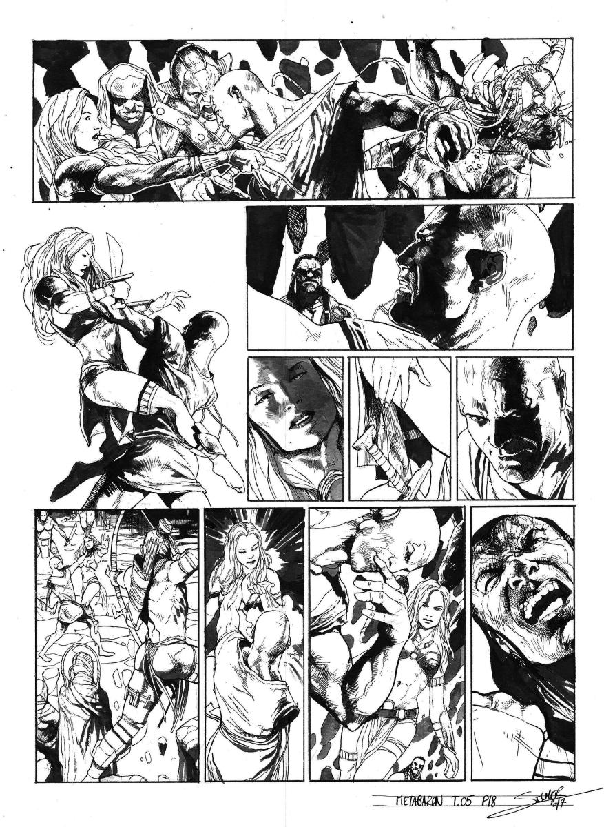 Planche originale 18 de Méta-Baron T.05 signée