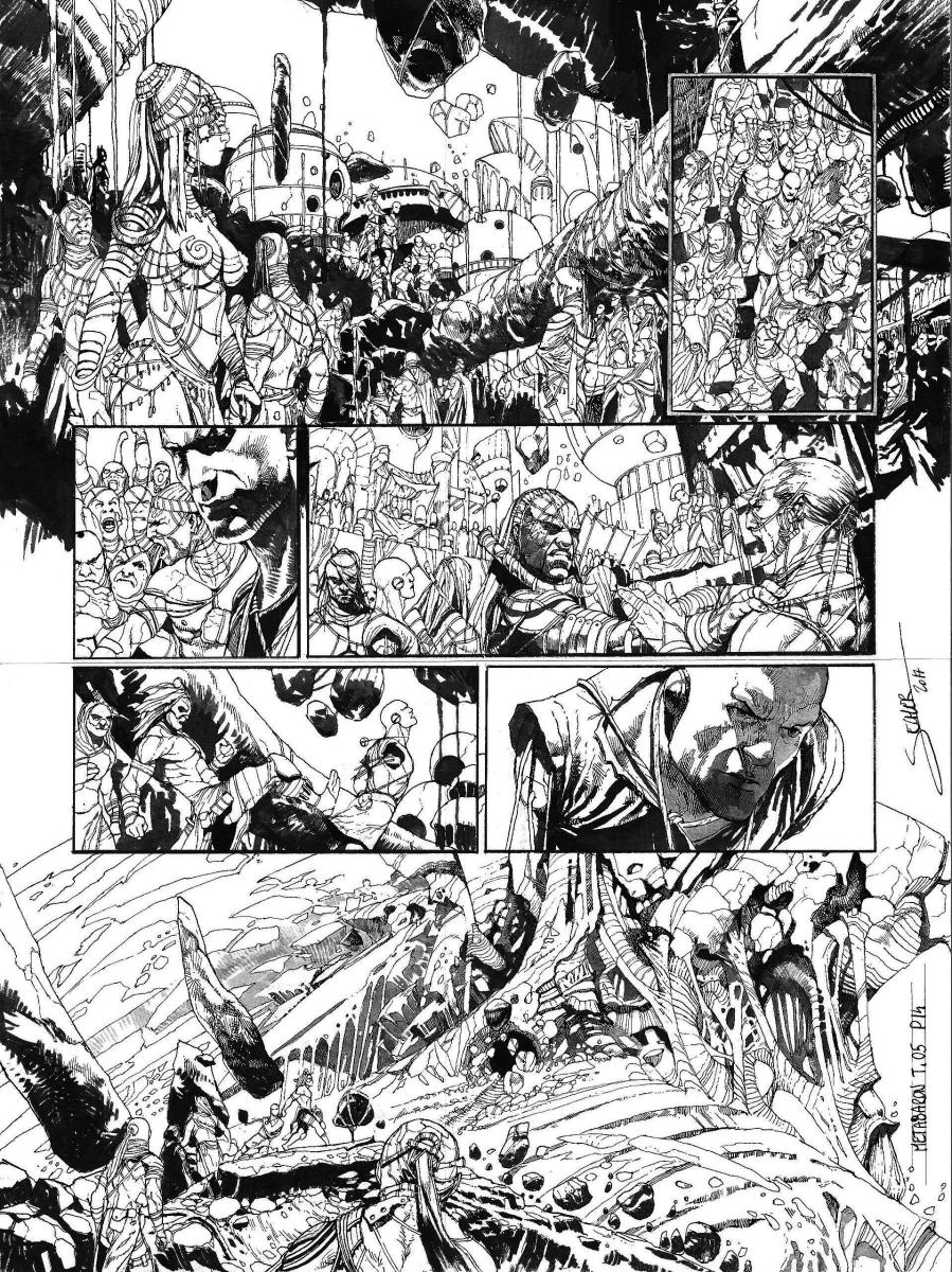 Planche originale 14 de Méta-Baron T.05 signée
