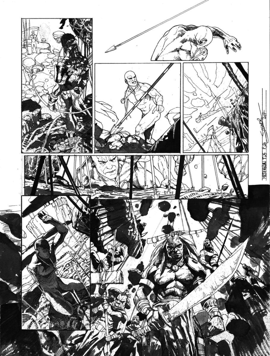 Planche originale 4 de Méta-Baron T.05 signée