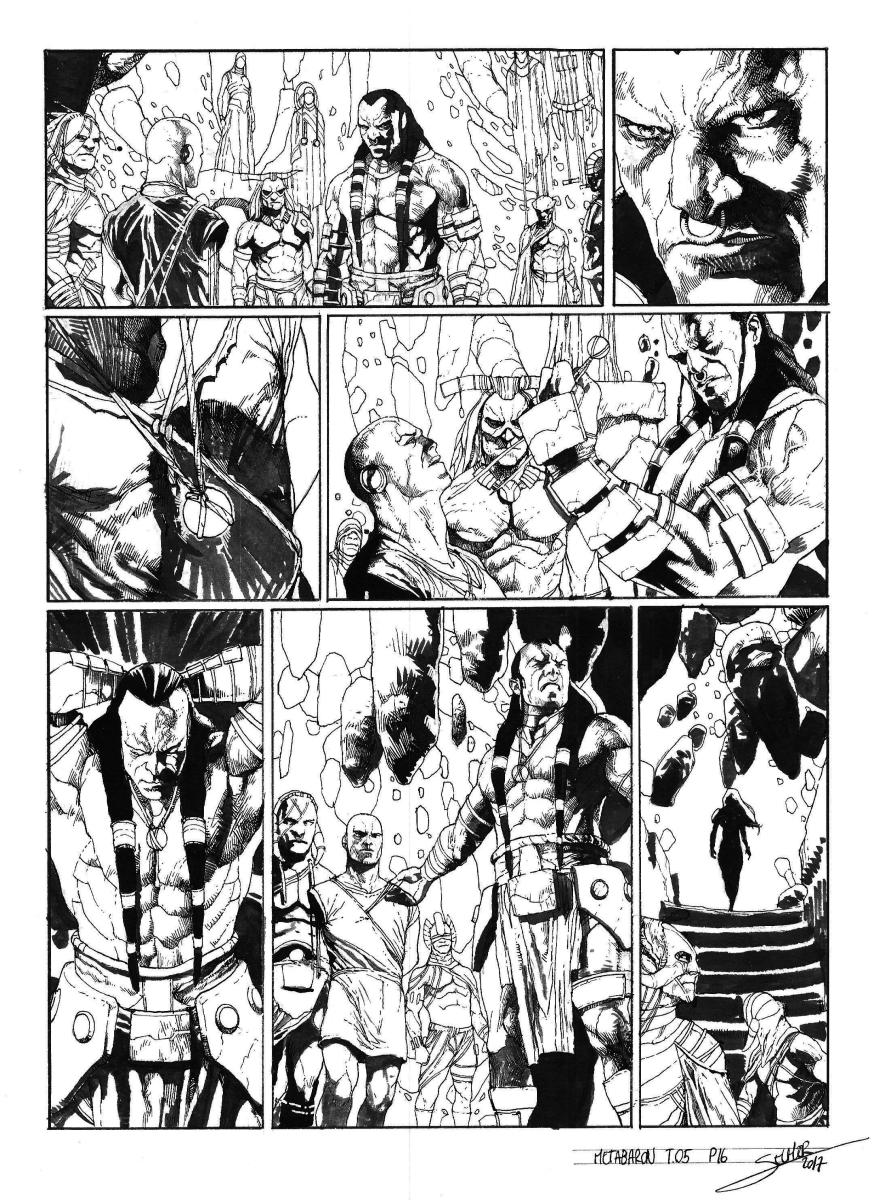 Planche originale 16 de Méta-Baron T.05 signée