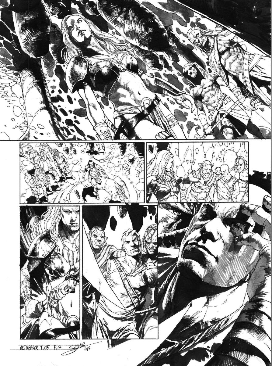 Planche originale 17 de Méta-Baron T.05 signée