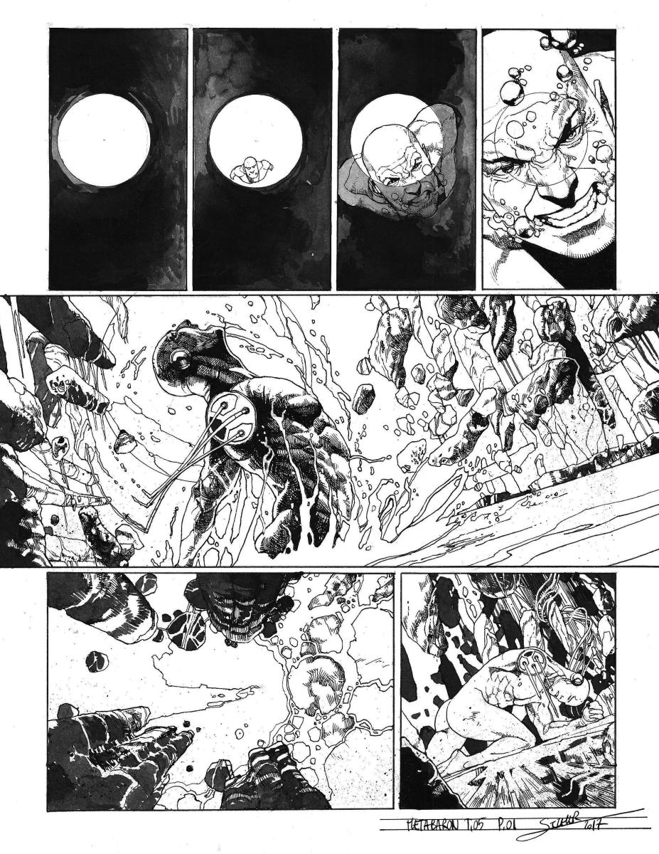 Planche originale 1 de Méta-Baron T.05 signée