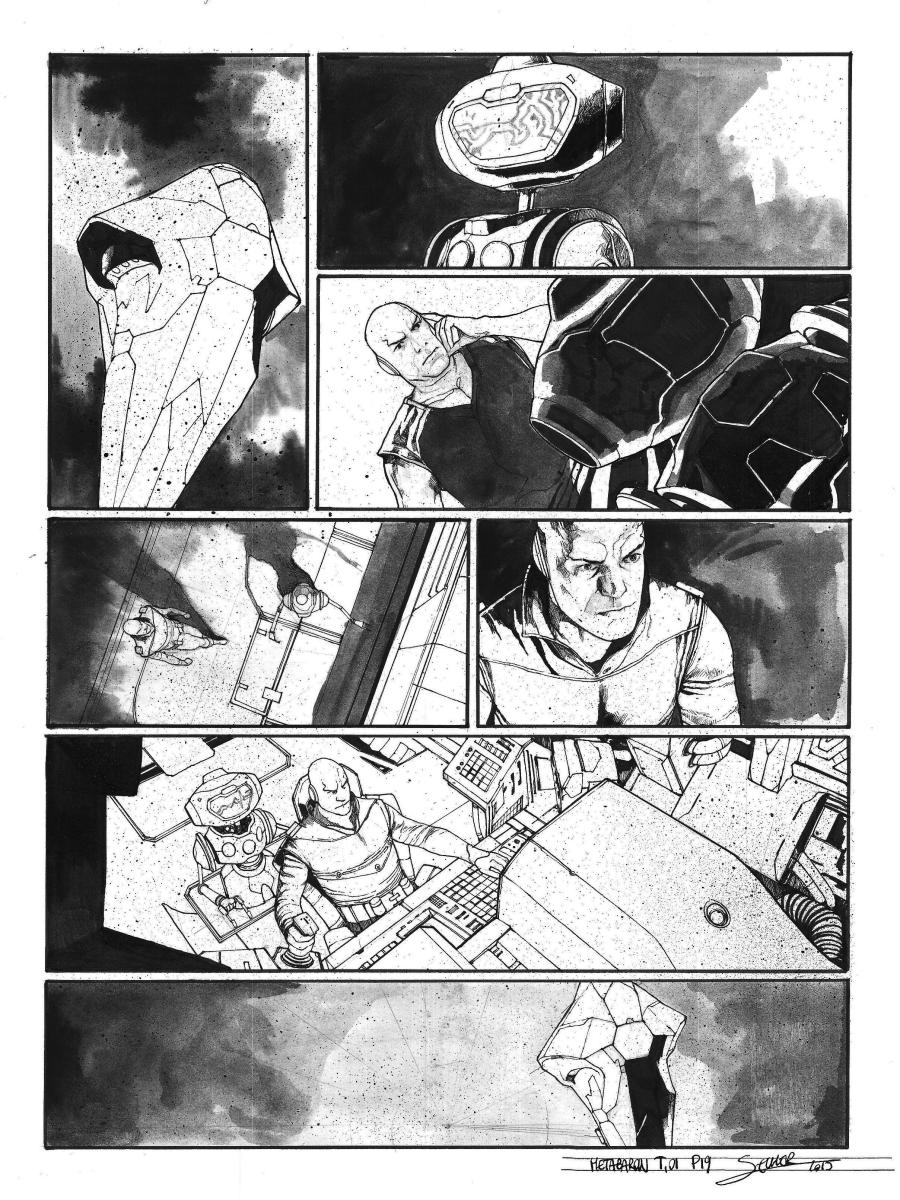 Planche originale 19 de Méta-Baron T.01 signée