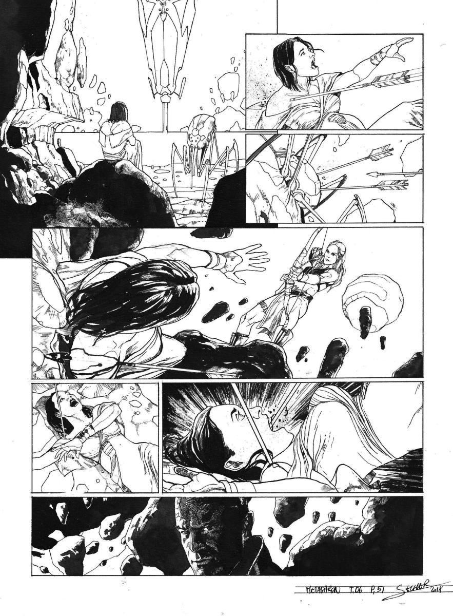 Planche originale 51 de Méta-Baron T.06 signée