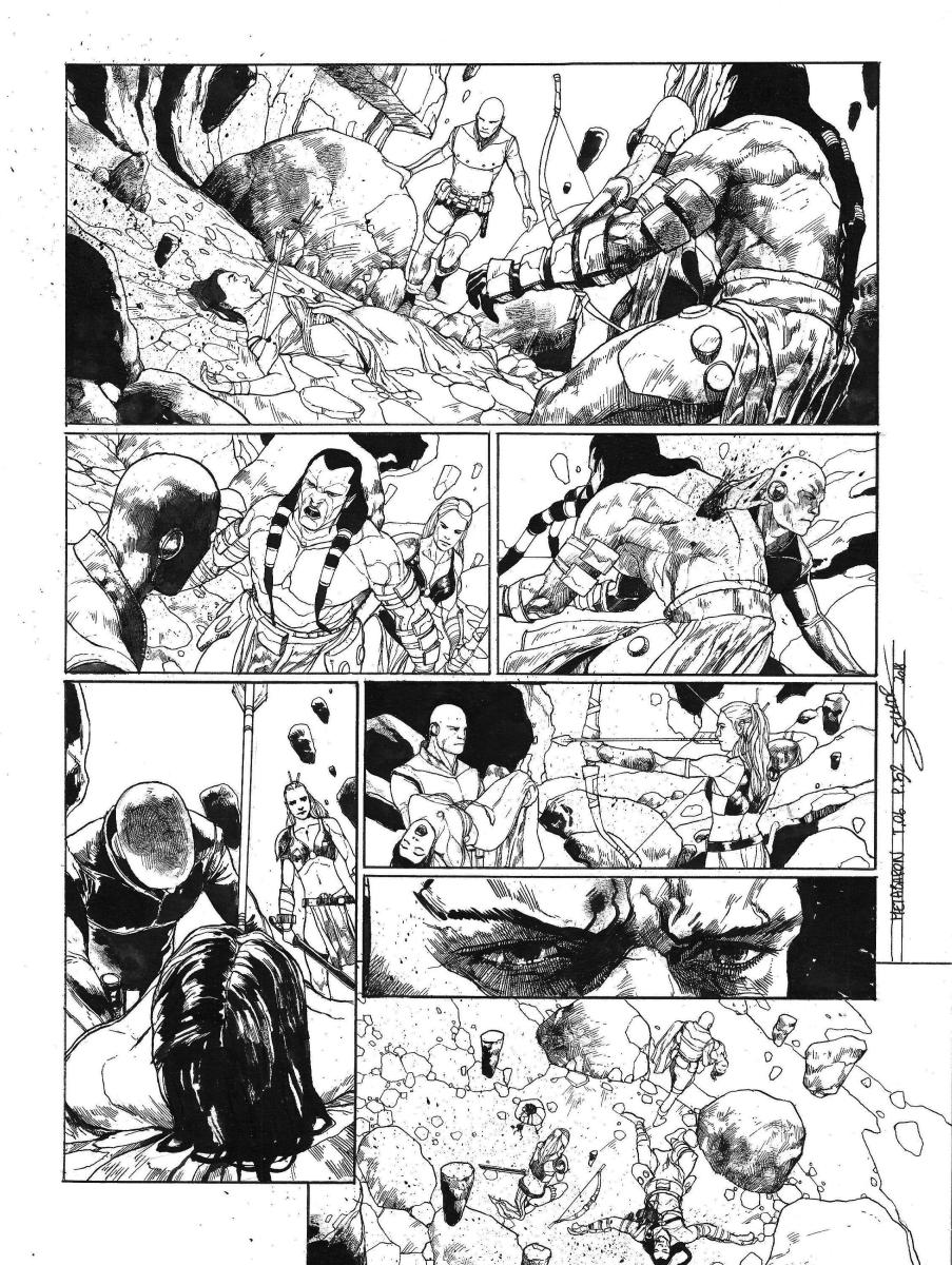 Planche originale 52 de Méta-Baron T.06 signée