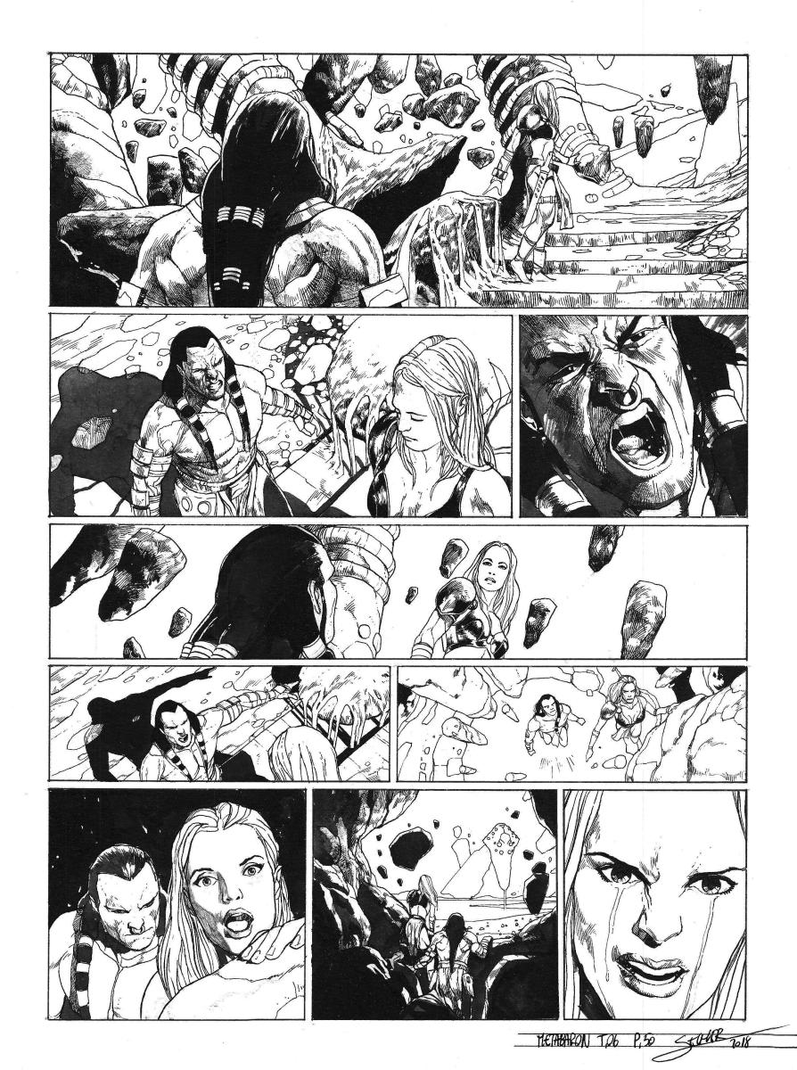 Planche originale 50 de Méta-Baron T.06 signée
