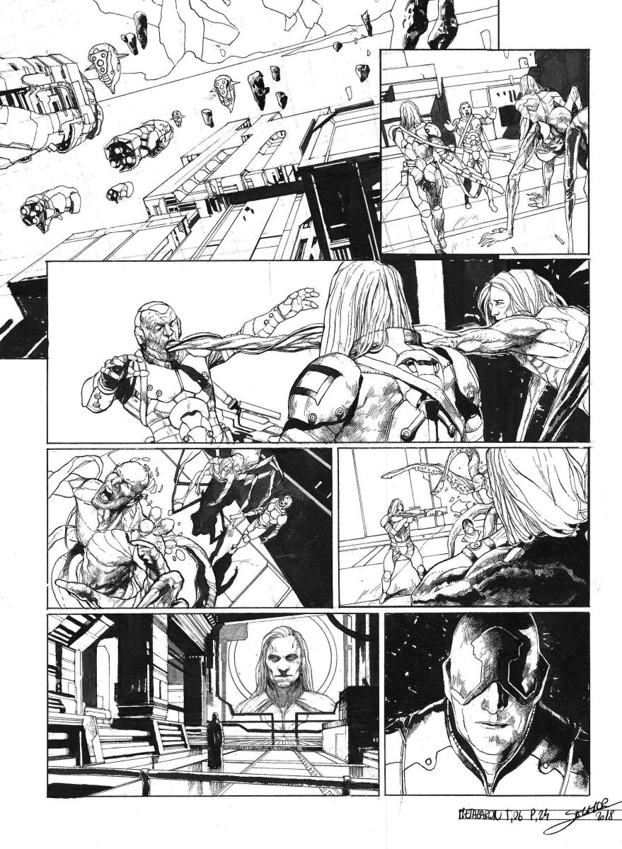 Planche originale 45 de Méta-Baron T.06 signée