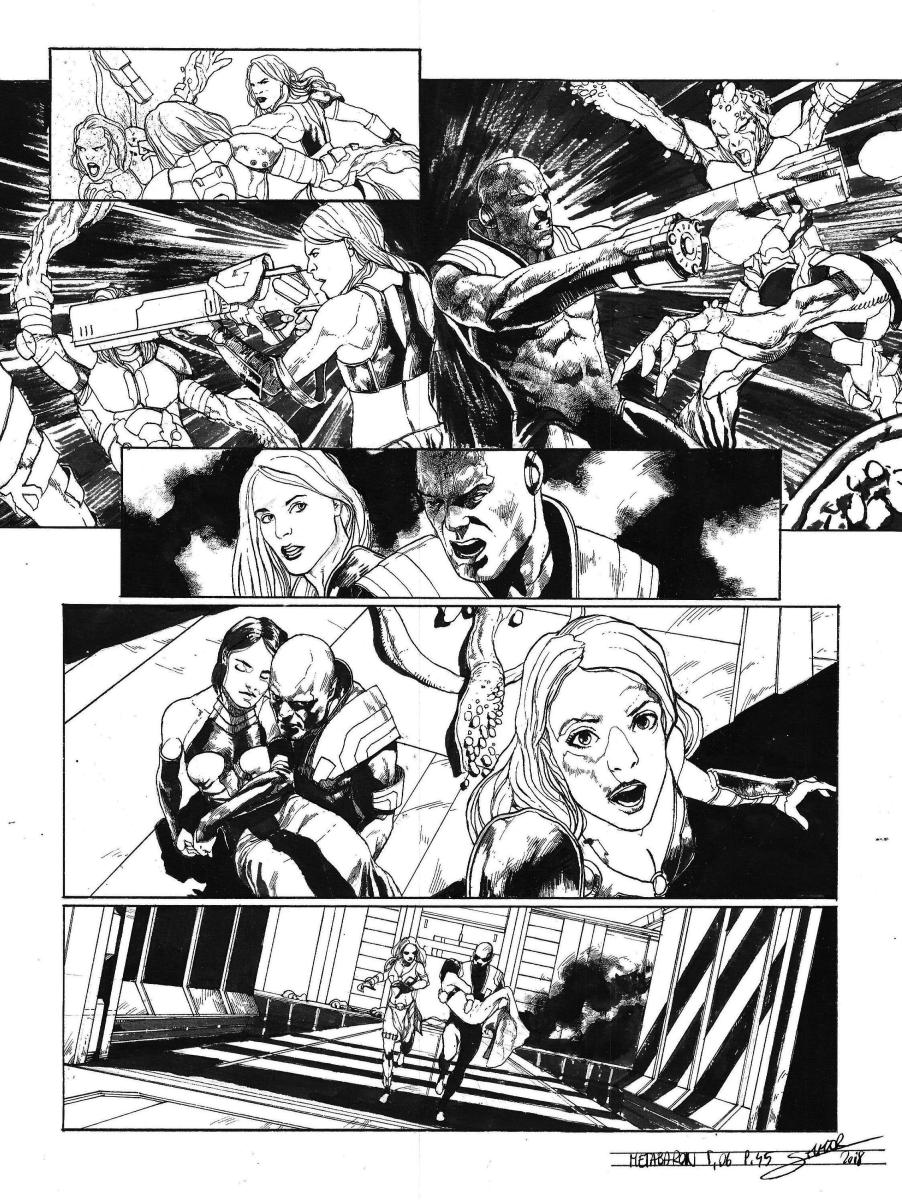 Planche originale 44 de Méta-Baron T.06 signée