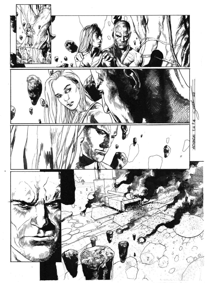 Planche originale 6 de Méta-Baron T.06 signée