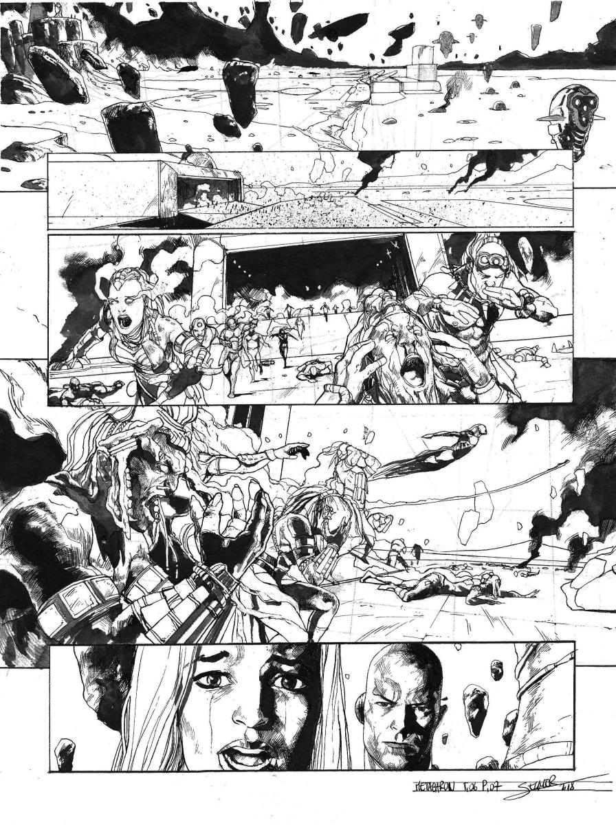 Planche originale 7 de Méta-Baron T.06 signée