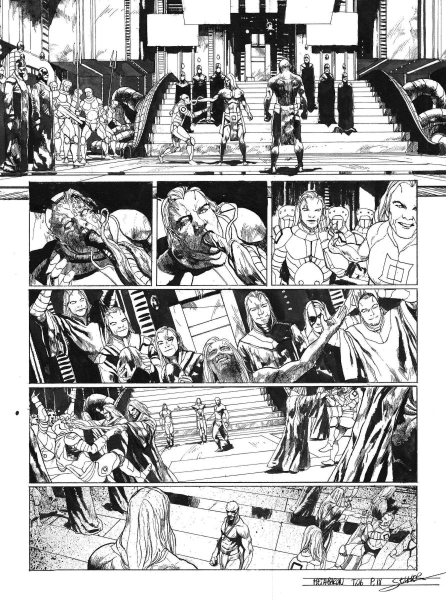 Planche originale 18 de Méta-Baron T.06 signée