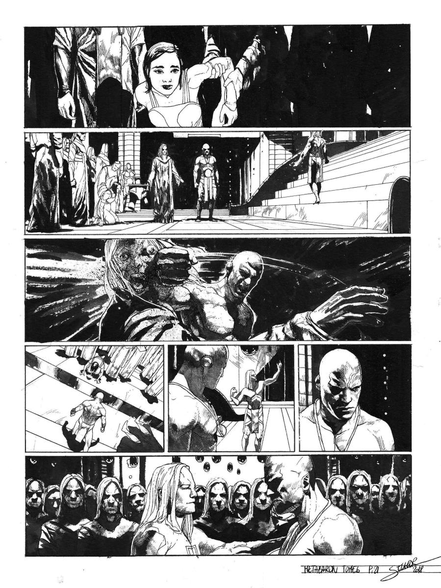 Planche originale 21 de Méta-Baron T.06 signée