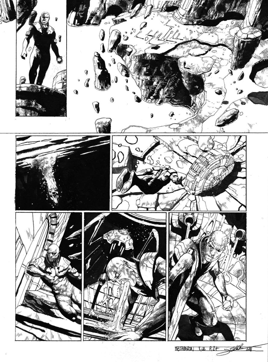 Planche originale 27 de Méta-Baron T.06 signée 