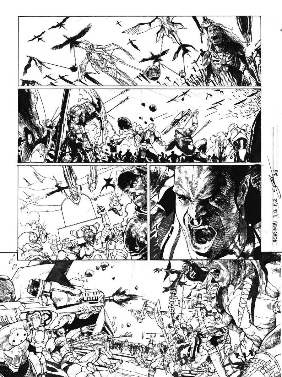 Planche originale 2 de Méta-Baron T.06 signée