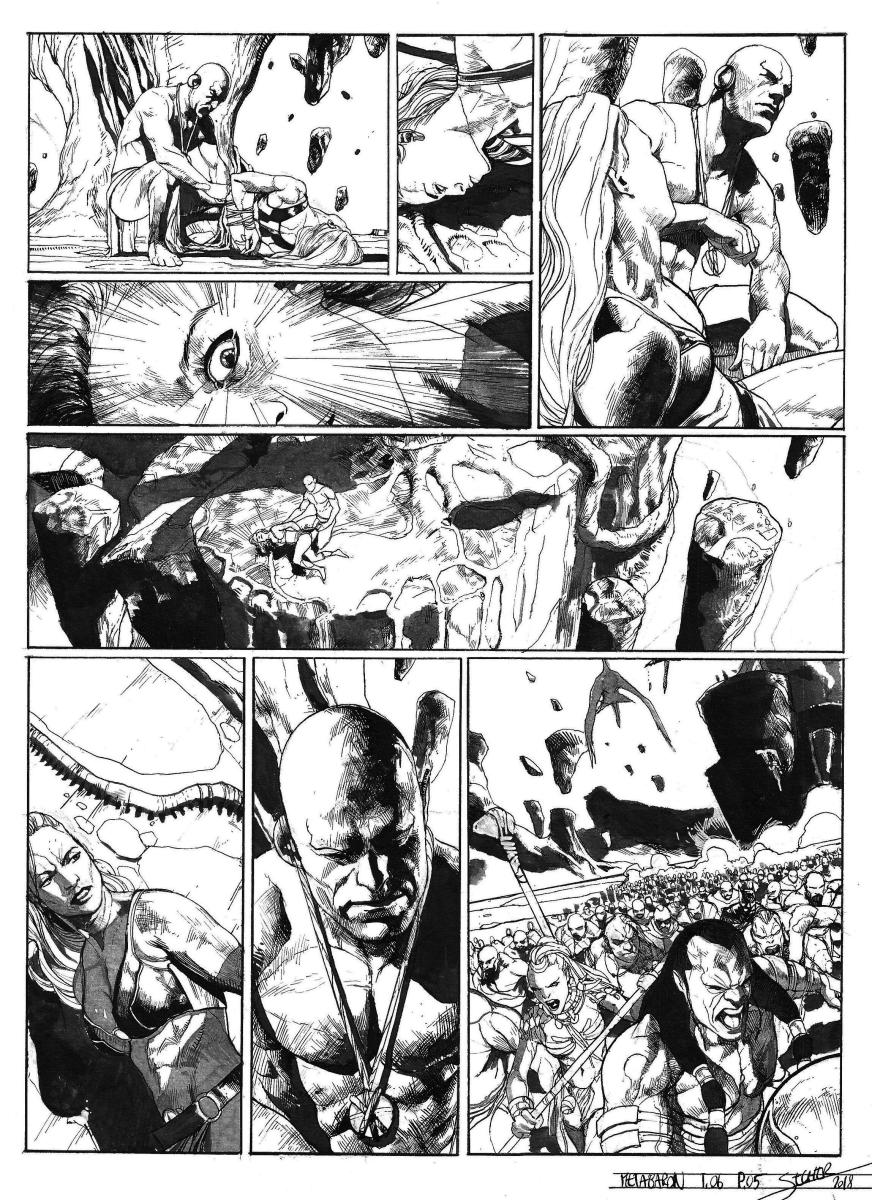 Planche originale 5 de Méta-Baron T.06 signée