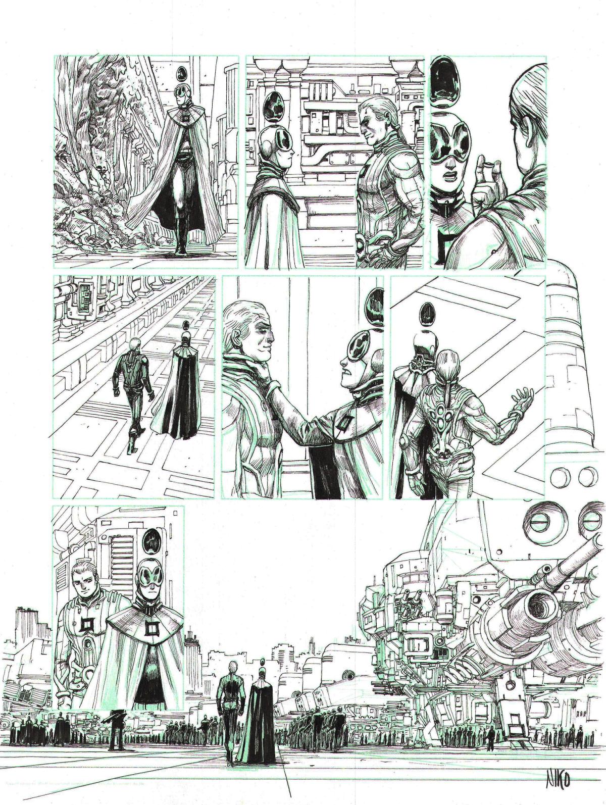 Planche originale 36 des META-BARON Tome 4