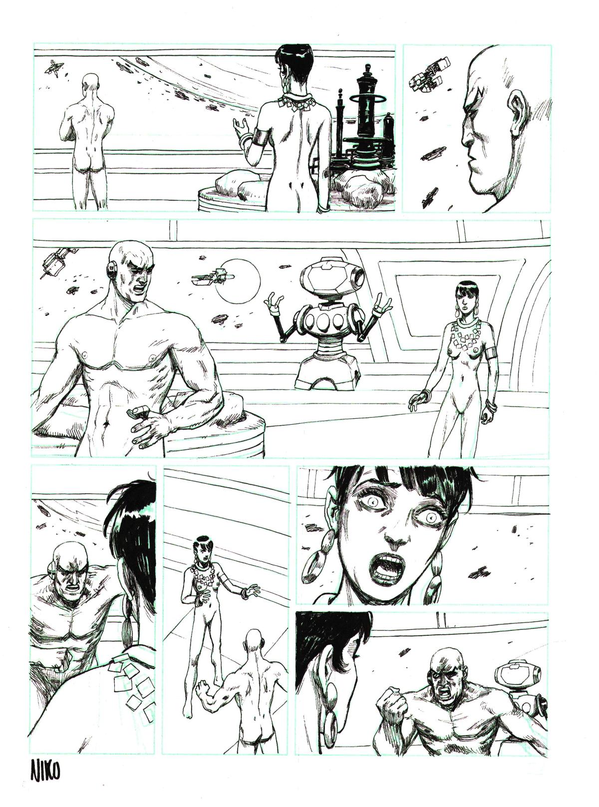 Planche originale 53 des META-BARON Tome 3