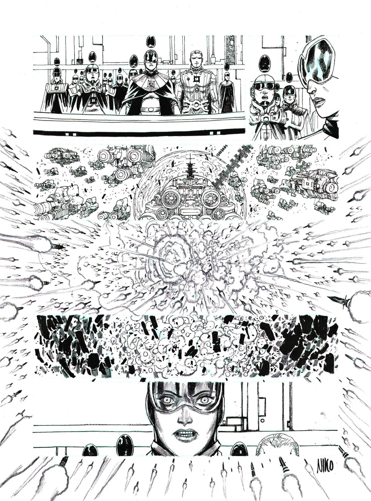 Planche originale 53 des META-BARON Tome 4