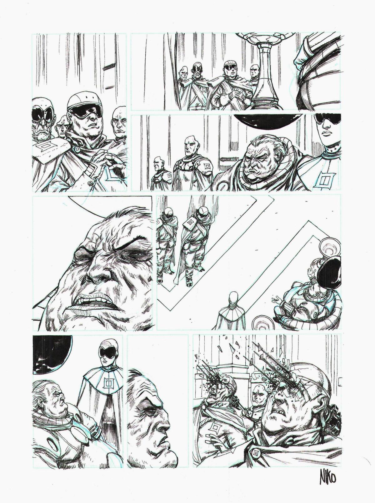 Planche originale 7 des META-BARON Tome 3