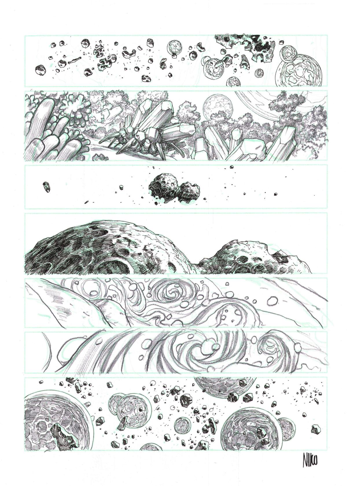 Planche originale 21 des META-BARON Tome 4