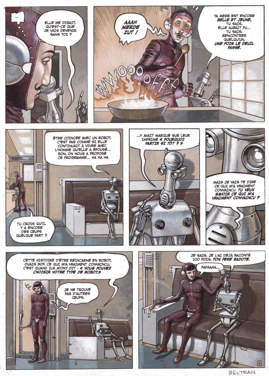 Planche originale 6 en couleur du tome 1 de Nathanaelle