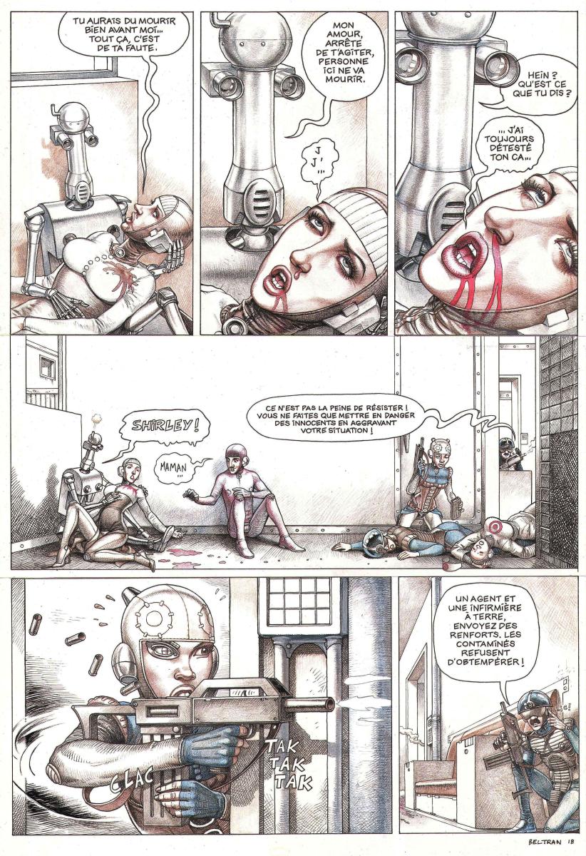 Planche originale 3 en couleur du tome 1 de Nathanaelle