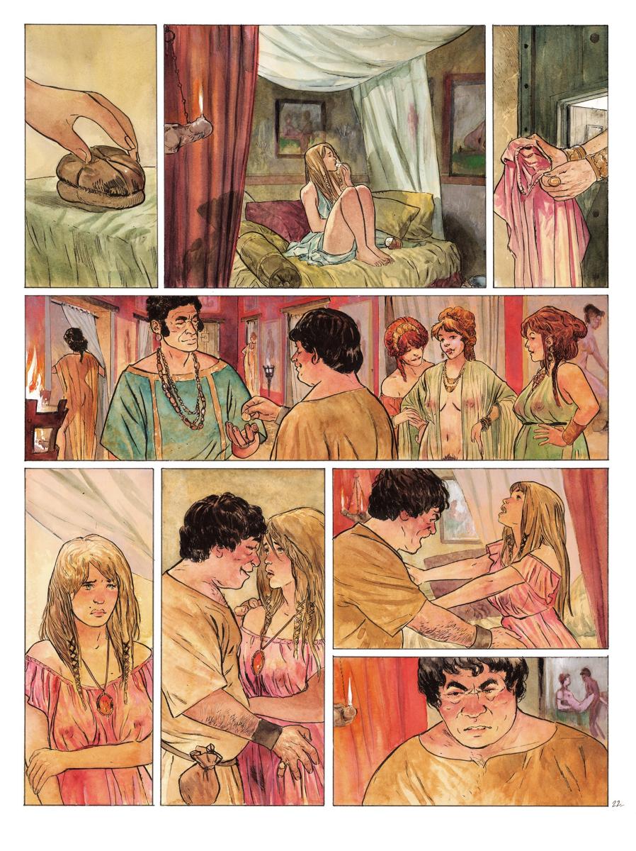 Planche originale 22 POMPÉI Tome 1 ASSA