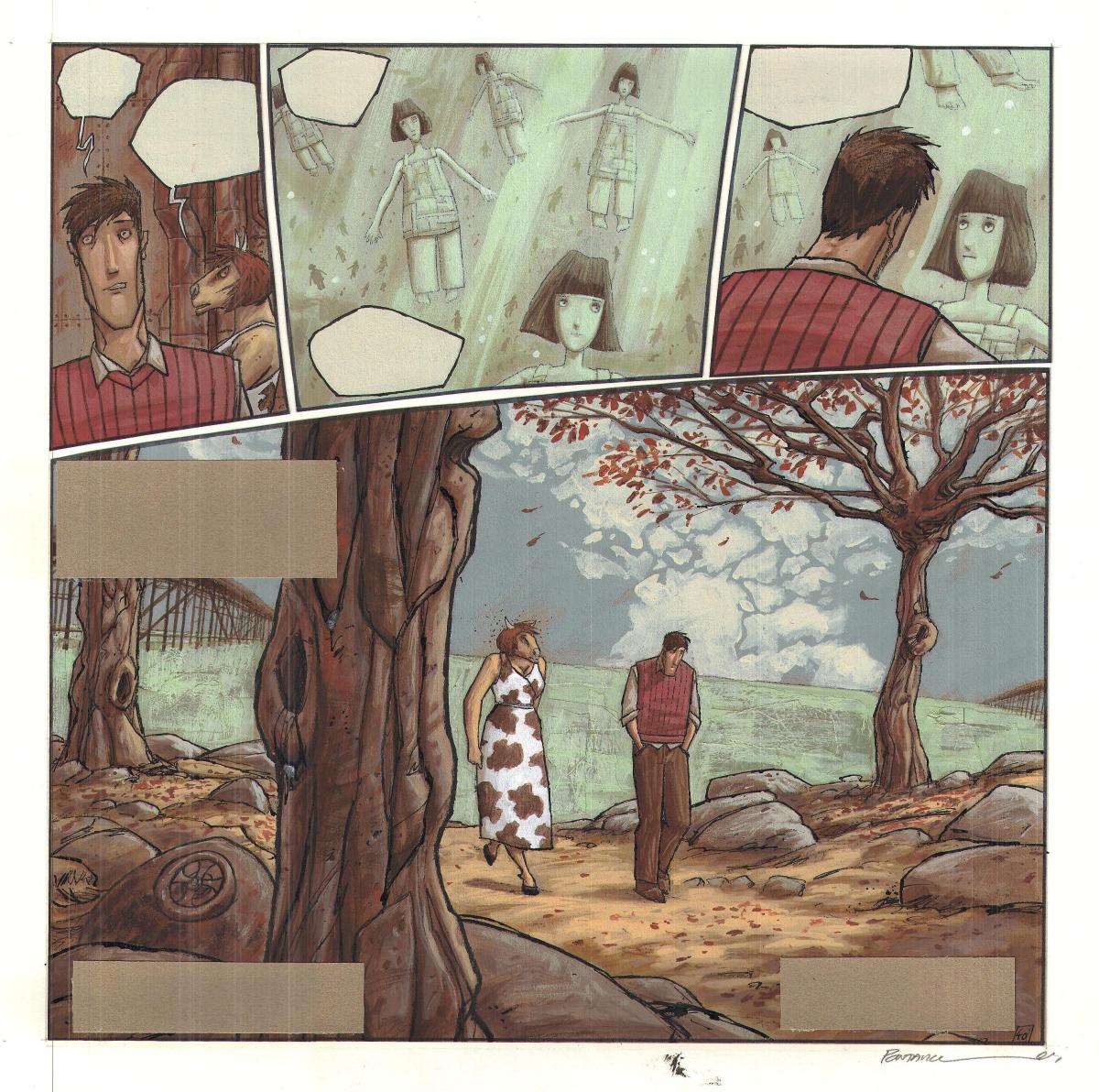 Planche Originale 40 de Sapiens par Frédéric Pontarolo 