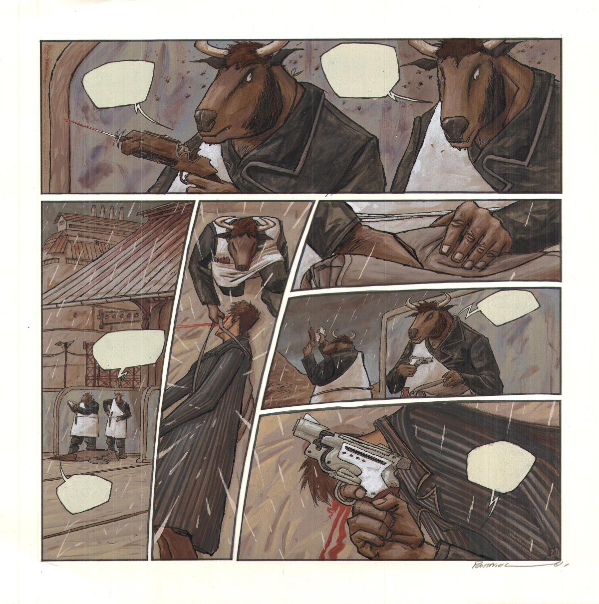 Planche Originale 49 de Sapiens par Frédéric Pontarolo 