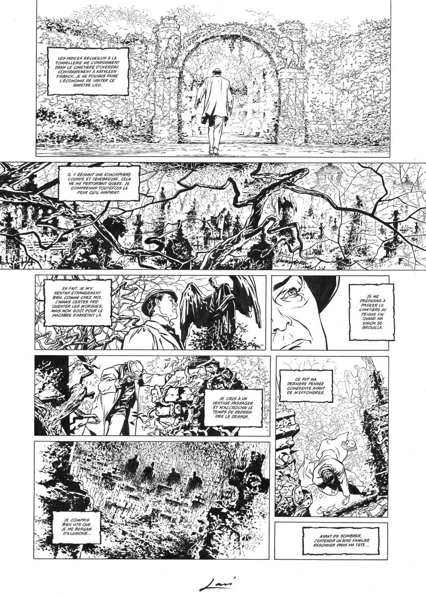 Planche originale 16 du tome 1 de Sherlock Holmes & Le Nécromicum