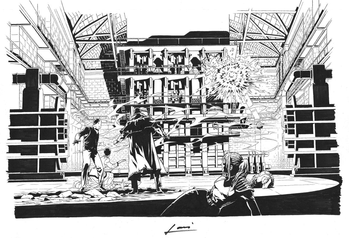 Planche originale 38 du tome 2 de Sherlock Holmes & Les Voyageurs du Temps