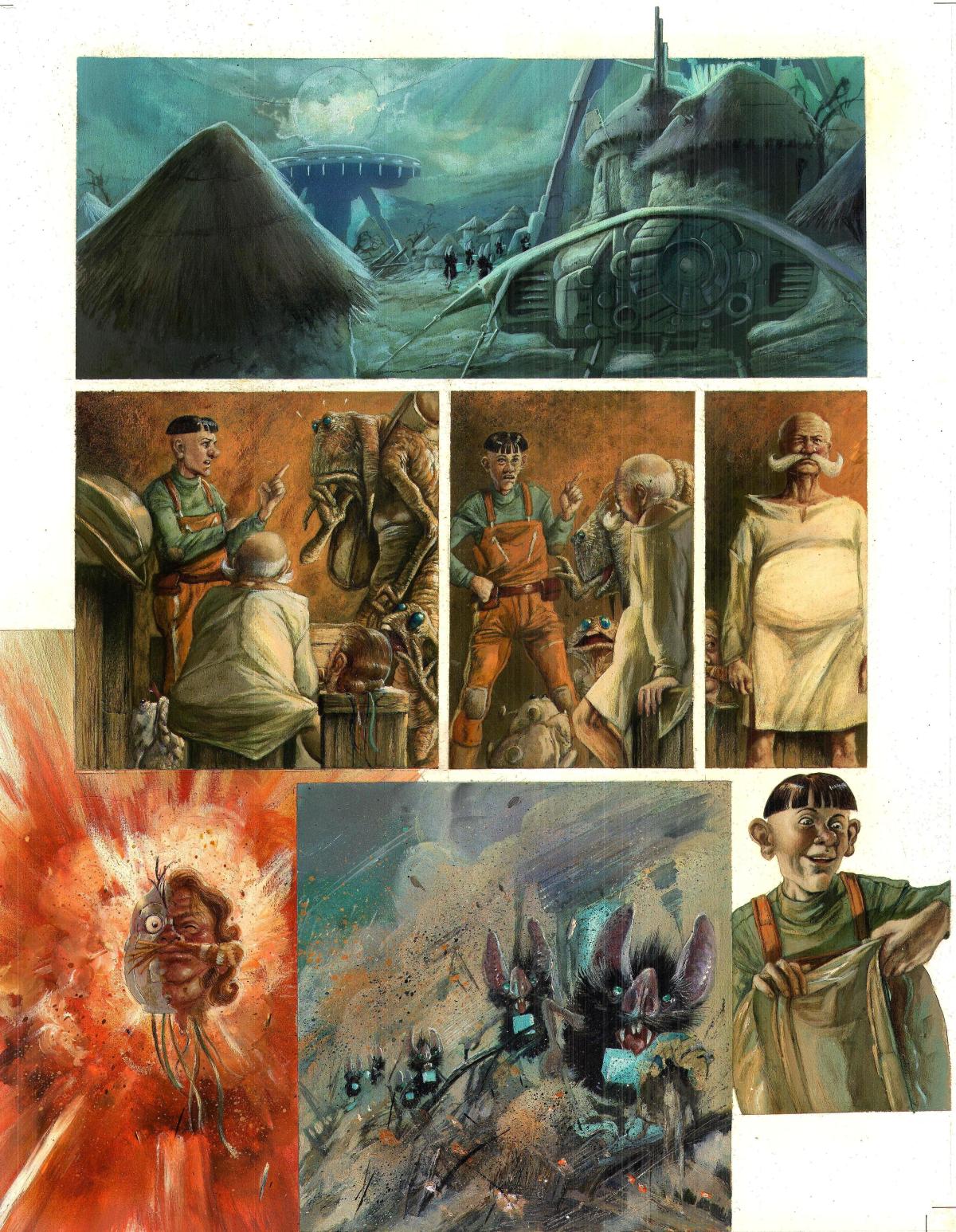 Planche originale 31 de Rayons pour Sidar Tome 2