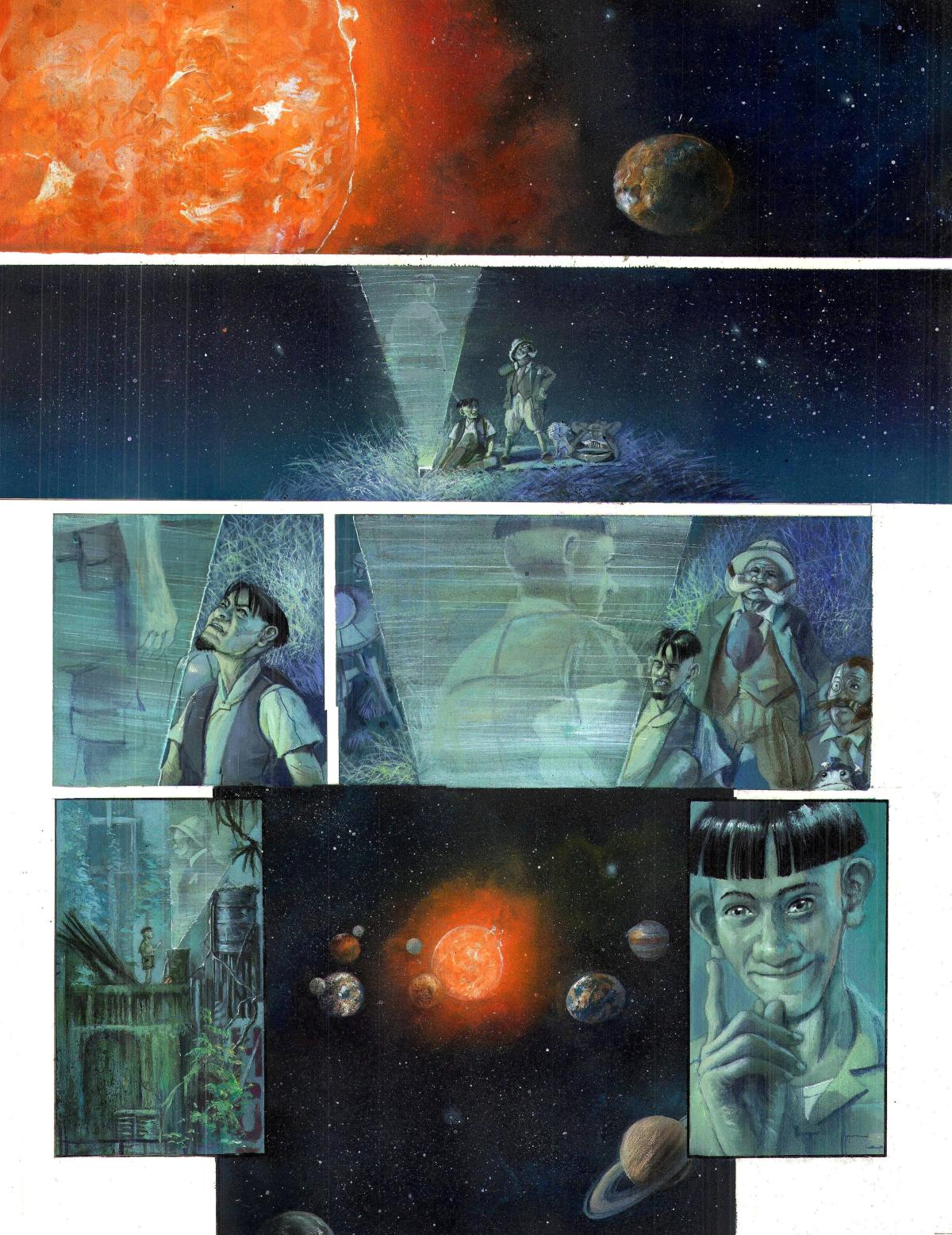 Planche originale 45 de Rayons pour Sidar Tome 2