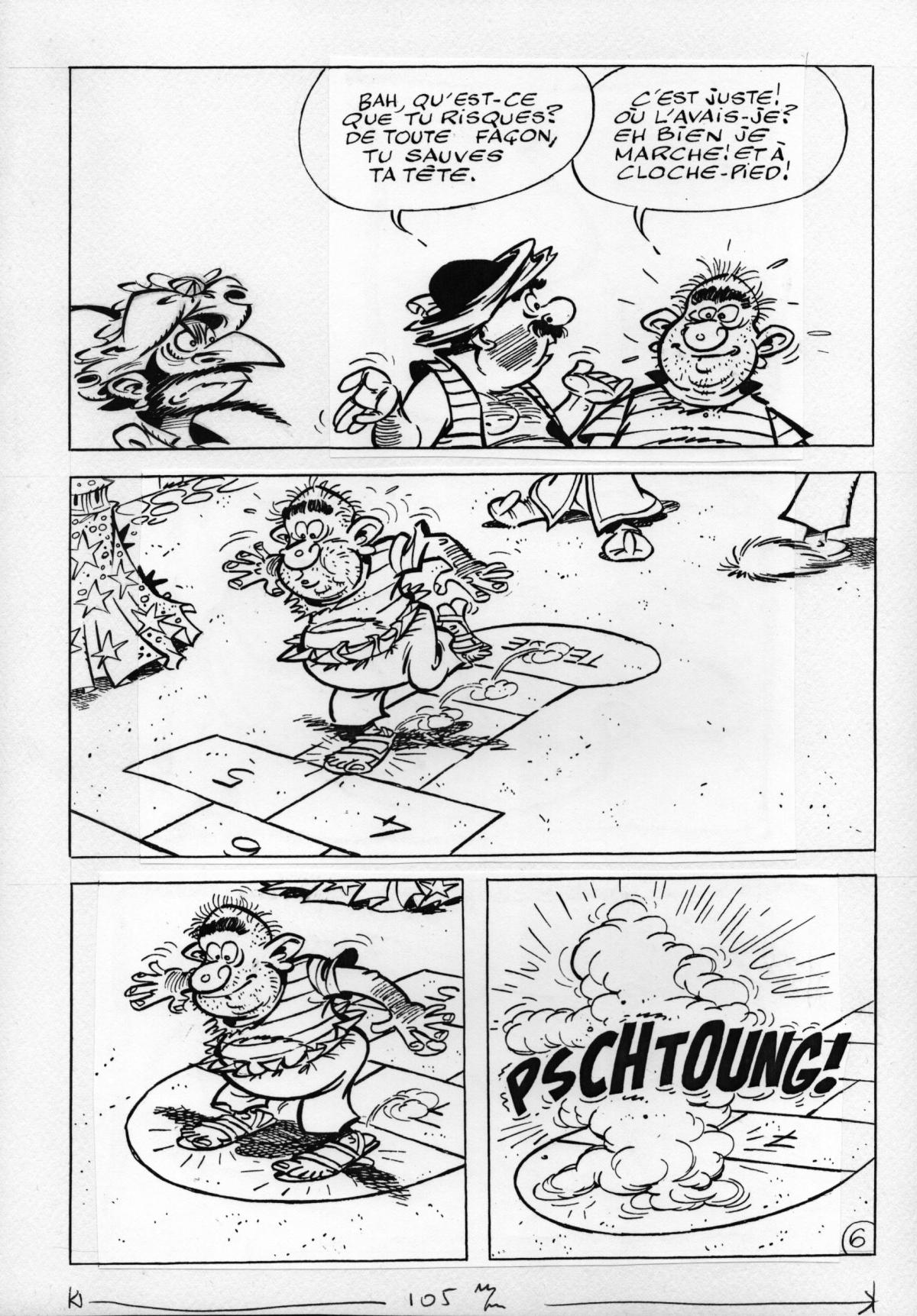 Planche originale 7 pour Iznogoud édition de poche de Jean Tabary