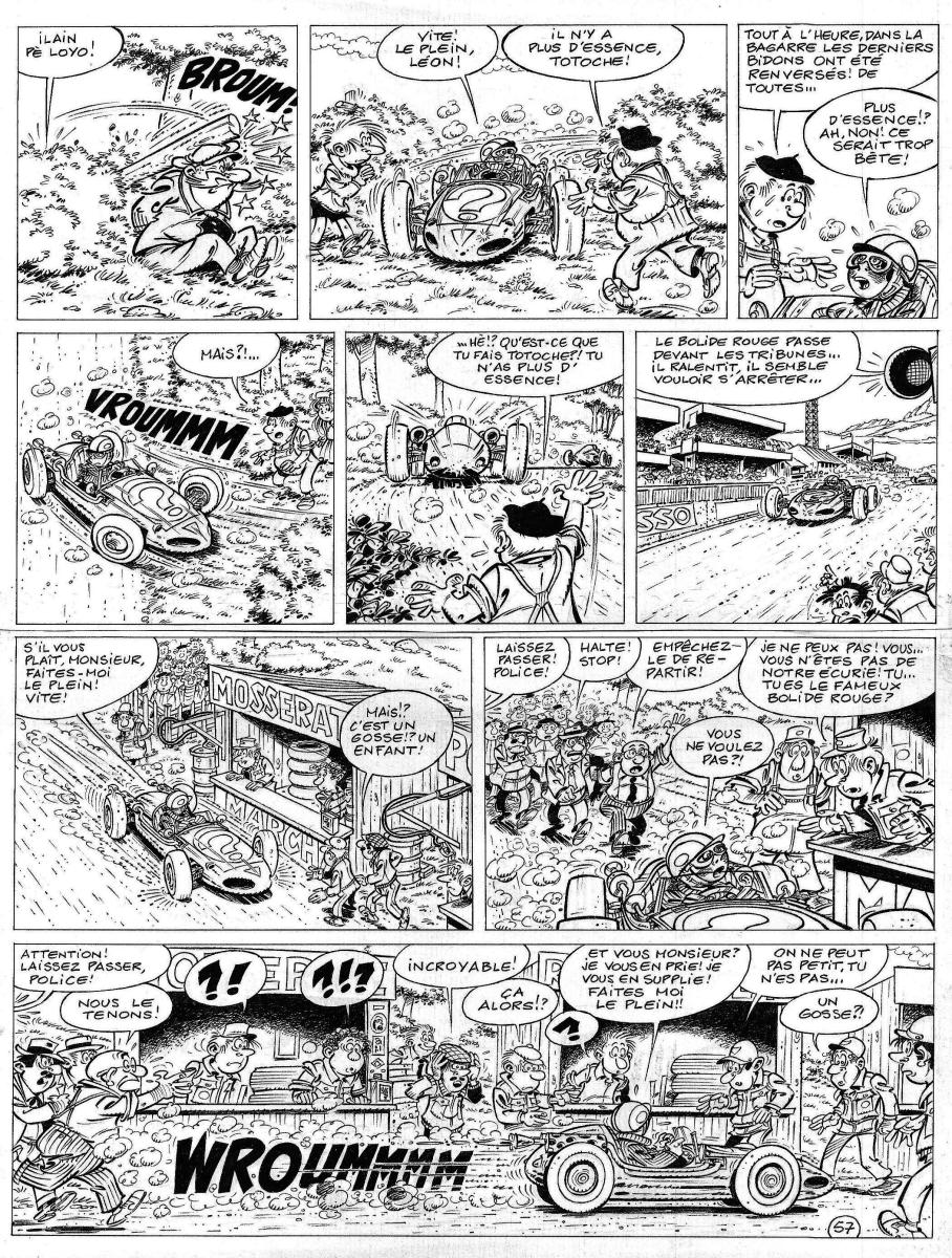 TOTOCHE, Planche originale 57 Le Bolide 